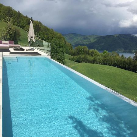 Attersee Luxury Design Villa With Dream Views, Large Pool And Sauna Nussdorf am Attersee Esterno foto
