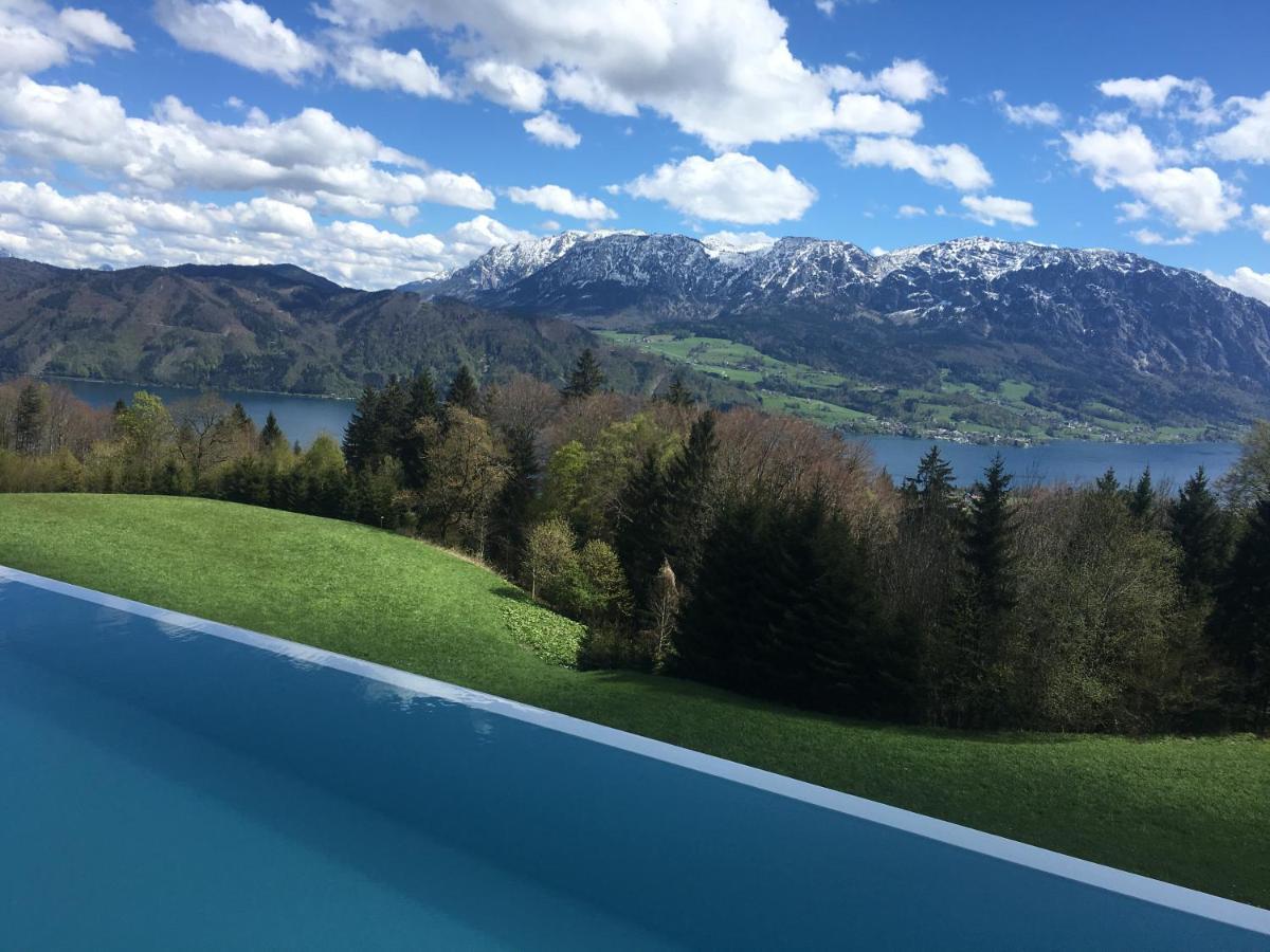 Attersee Luxury Design Villa With Dream Views, Large Pool And Sauna Nussdorf am Attersee Esterno foto