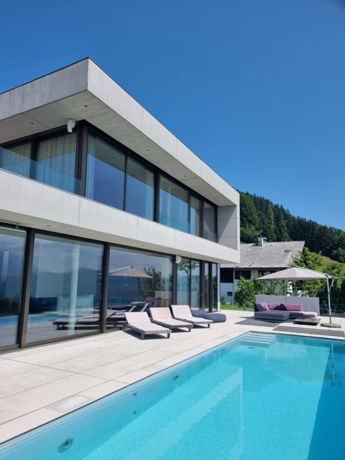 Attersee Luxury Design Villa With Dream Views, Large Pool And Sauna Nussdorf am Attersee Esterno foto