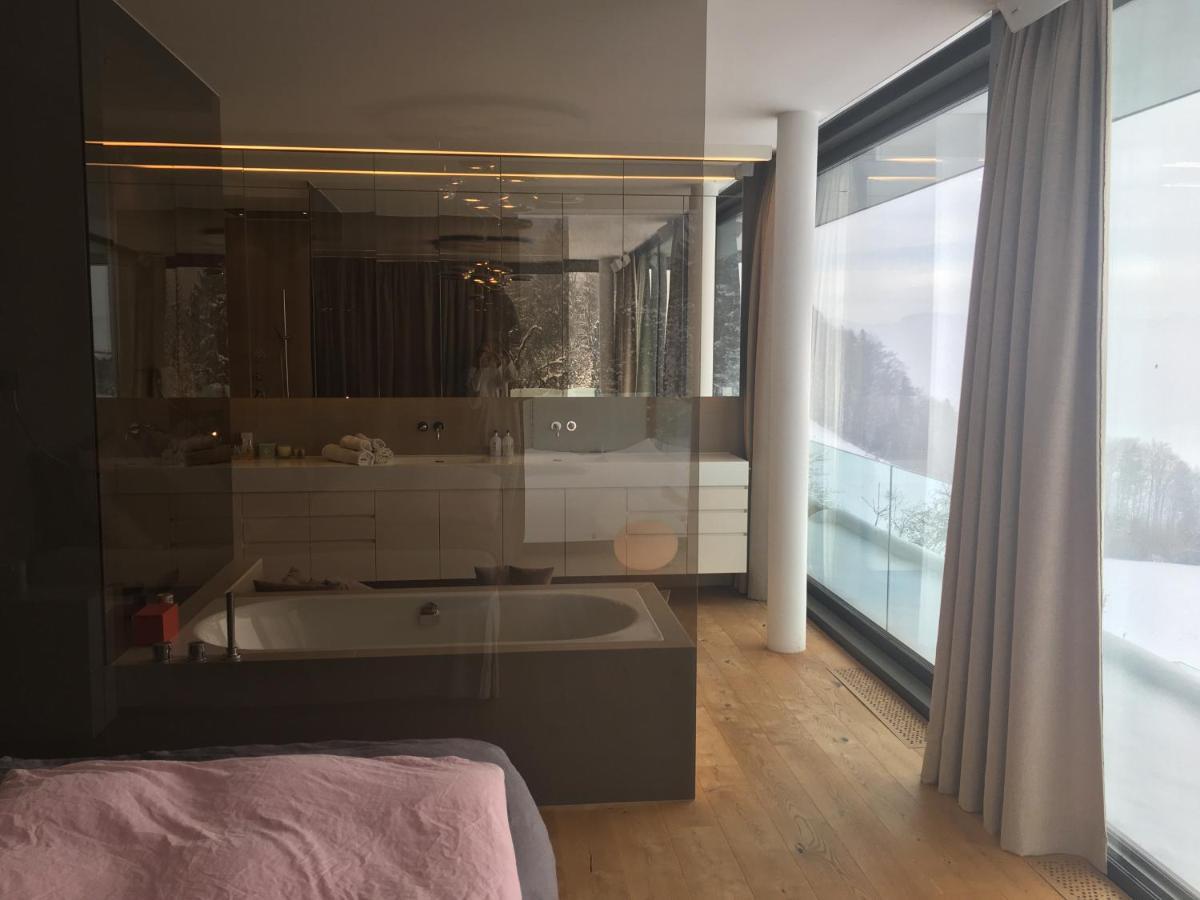 Attersee Luxury Design Villa With Dream Views, Large Pool And Sauna Nussdorf am Attersee Esterno foto